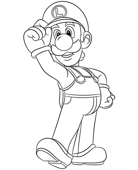 Coloring Pages Luigi