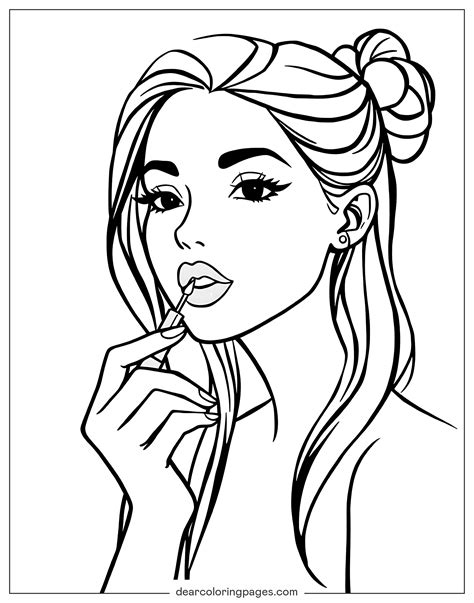 Coloring Pages Makeup