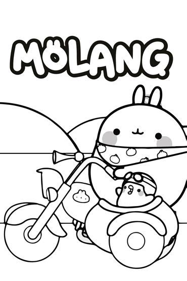 Coloring Pages Molang 262+ SVG File for Silhouette