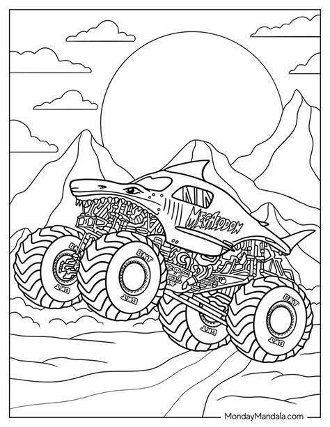 Coloring Pages Monster Ja