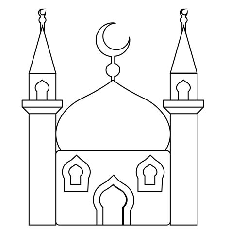 Coloring Pages Mosque