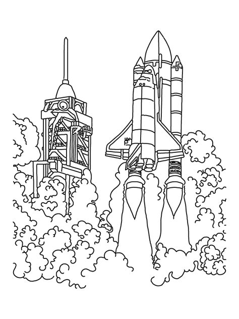 Coloring Pages NASA Rockets Coloring Pages