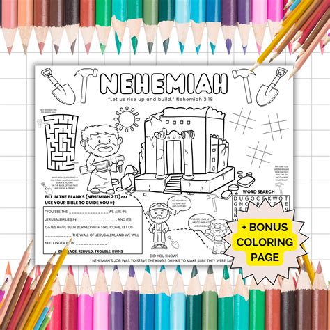 Coloring Pages Nehemia
