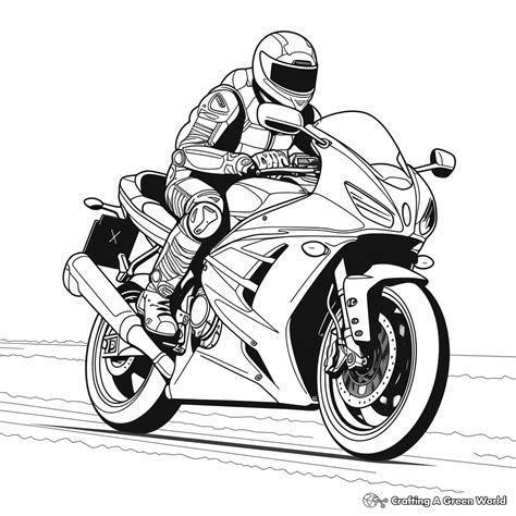 Coloring Pages Of A Motorcycle