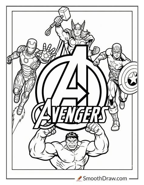 Coloring Pages Of Avengers