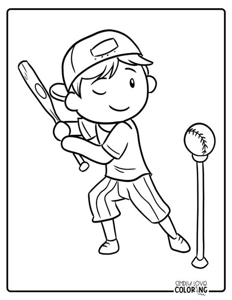 Coloring Pages Of Baseba
