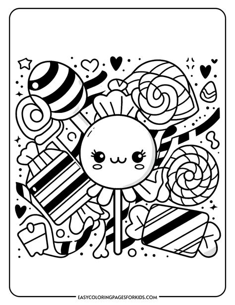 Coloring Pages Of Candy
