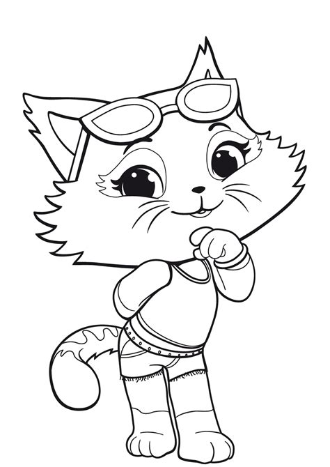 Coloring Pages Of Cartoon Cats