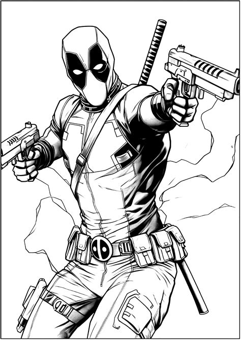 Coloring Pages Of Deadpoo