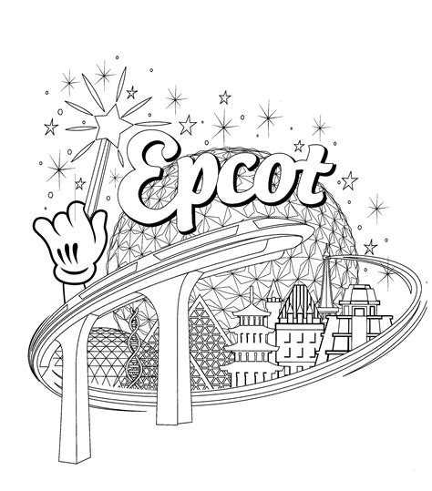 Coloring Pages Of Disney World