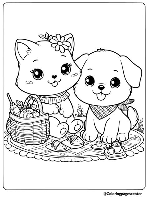 Coloring Pages Of Dogs And Cats