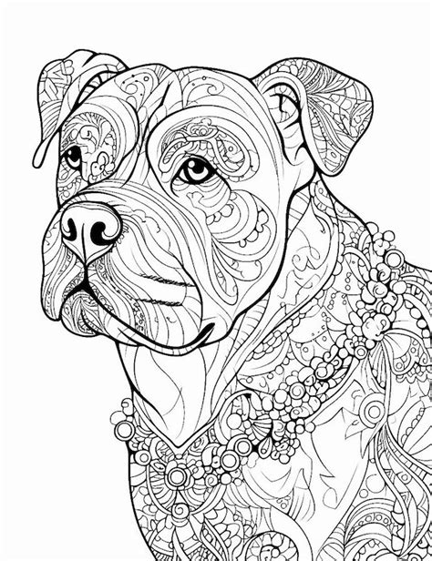 Coloring Pages Of Dogs For Adults