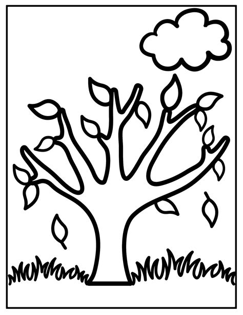 Coloring Pages Of Fall Trees