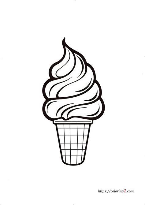 Coloring Pages Of Ice Crea