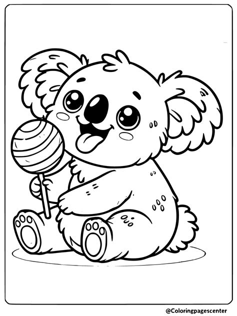 Coloring Pages Of Koala Bears