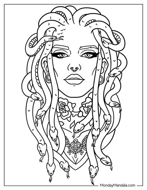 Coloring Pages Of Medusa