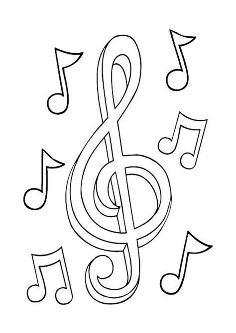 Coloring Pages Of Music Notes