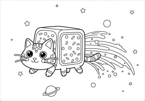 Coloring Pages Of Nyan Ca