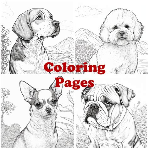 Coloring Pages Of Realistic Dogs