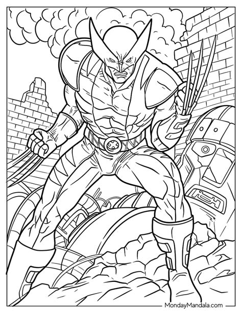 Coloring Pages Of Wolverine