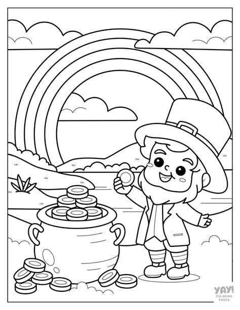 Coloring Pages Pot Of Gold