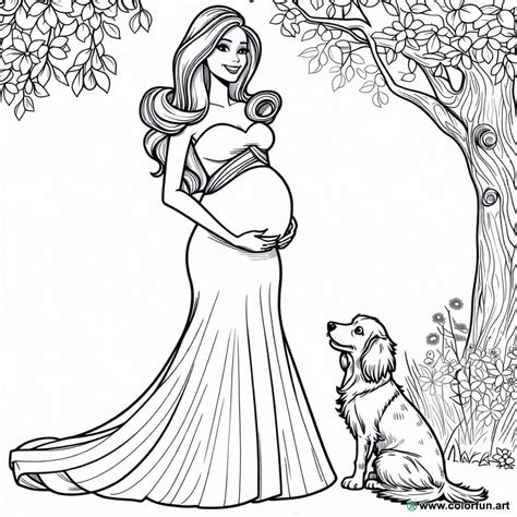 Coloring Pages Pregnan