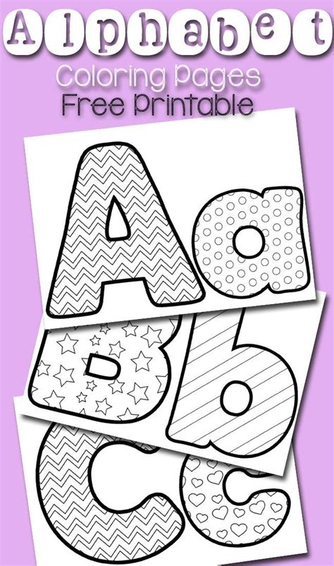 Coloring Pages Printable Alphabet Letters
