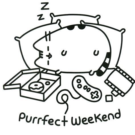 Coloring Pages Pusheen