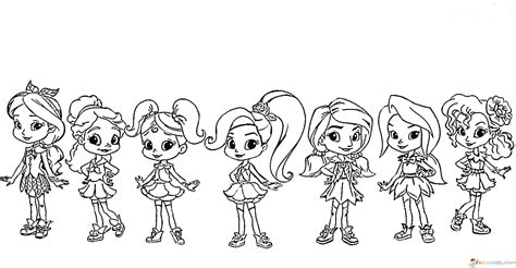 Coloring Pages Rainbow Rangers. Print Little Sorceresses