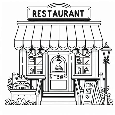 Coloring Pages Restauran