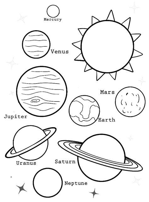 Coloring Pages Solar System Solar System Coloring Pages