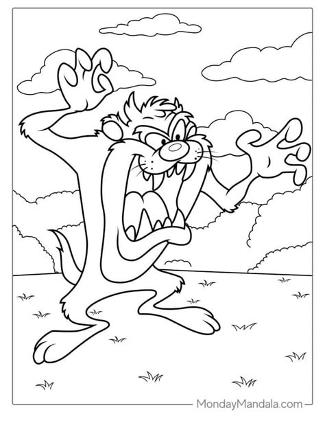 Coloring Pages Tasmanian Devi