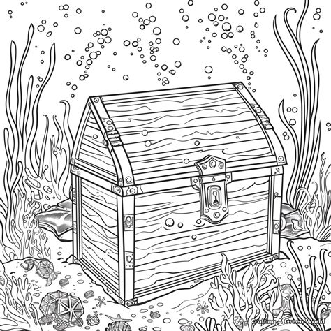 Coloring Pages Treasure Ches