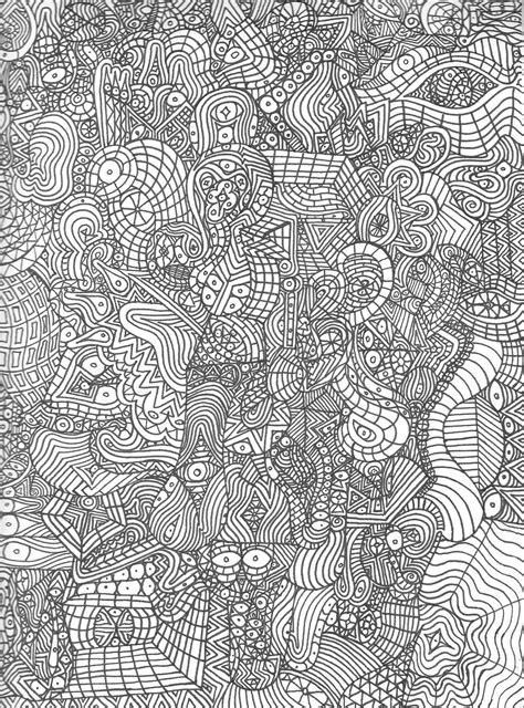 Coloring Pages Trippy Abstract Coloring Page