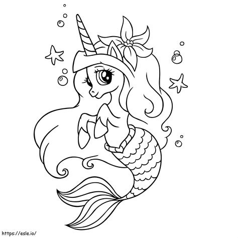 Coloring Pages Unicorn Mermaid Coloring Pages