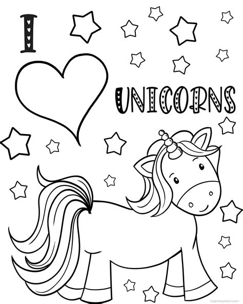 Coloring Pages Unicorn Printable