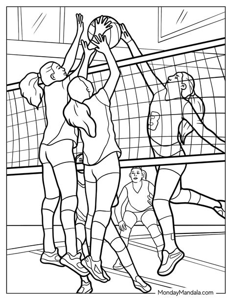 Coloring Pages Volleyba