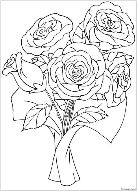 Coloring Pages With Roses