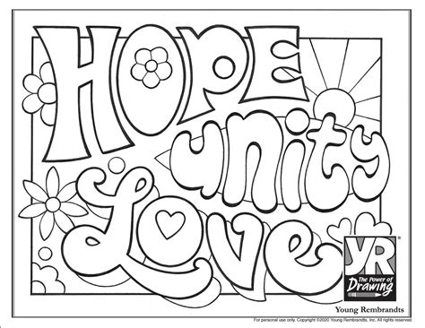 Coloring Pages Words
