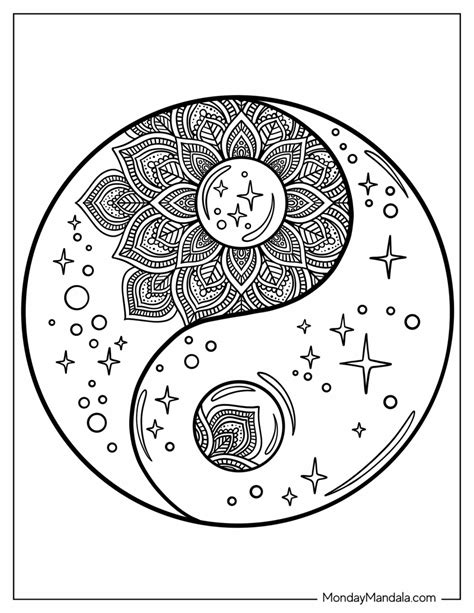 Coloring Pages Yin Yang