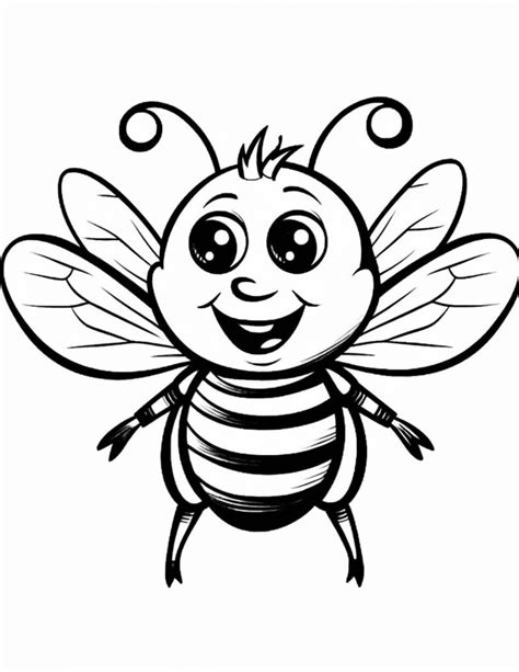 Coloring Picture Of Bee
