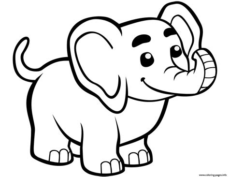 Coloring Pictures Of An Elephan