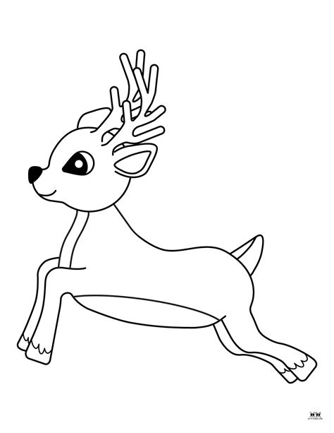 Coloring Pictures Of Reindeer
