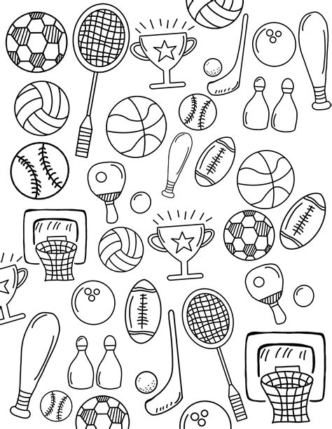 Coloring Pictures Of Sports