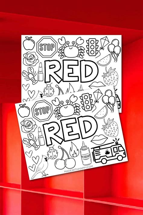 Coloring Red Workshee