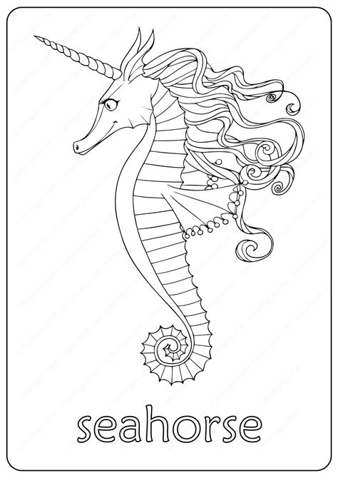 Coloring Seahorse