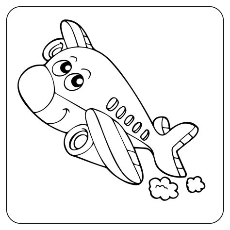 Coloring Sheet Airplane
