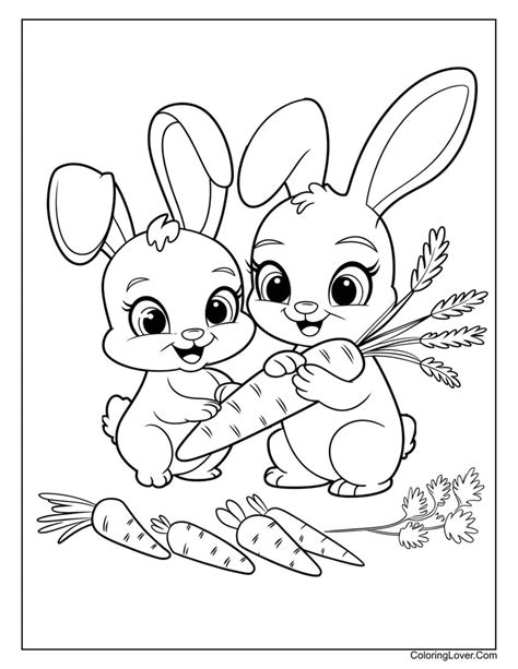 Coloring Sheet Bunny