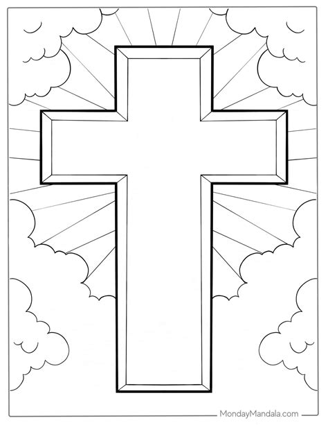 Coloring Sheet Cross Coloring Pages