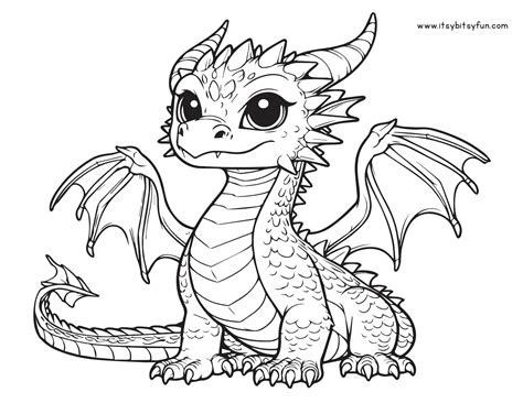 Coloring Sheet Dragon